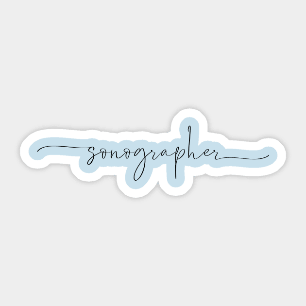 Sonographer Sticker by RefinedApparelLTD